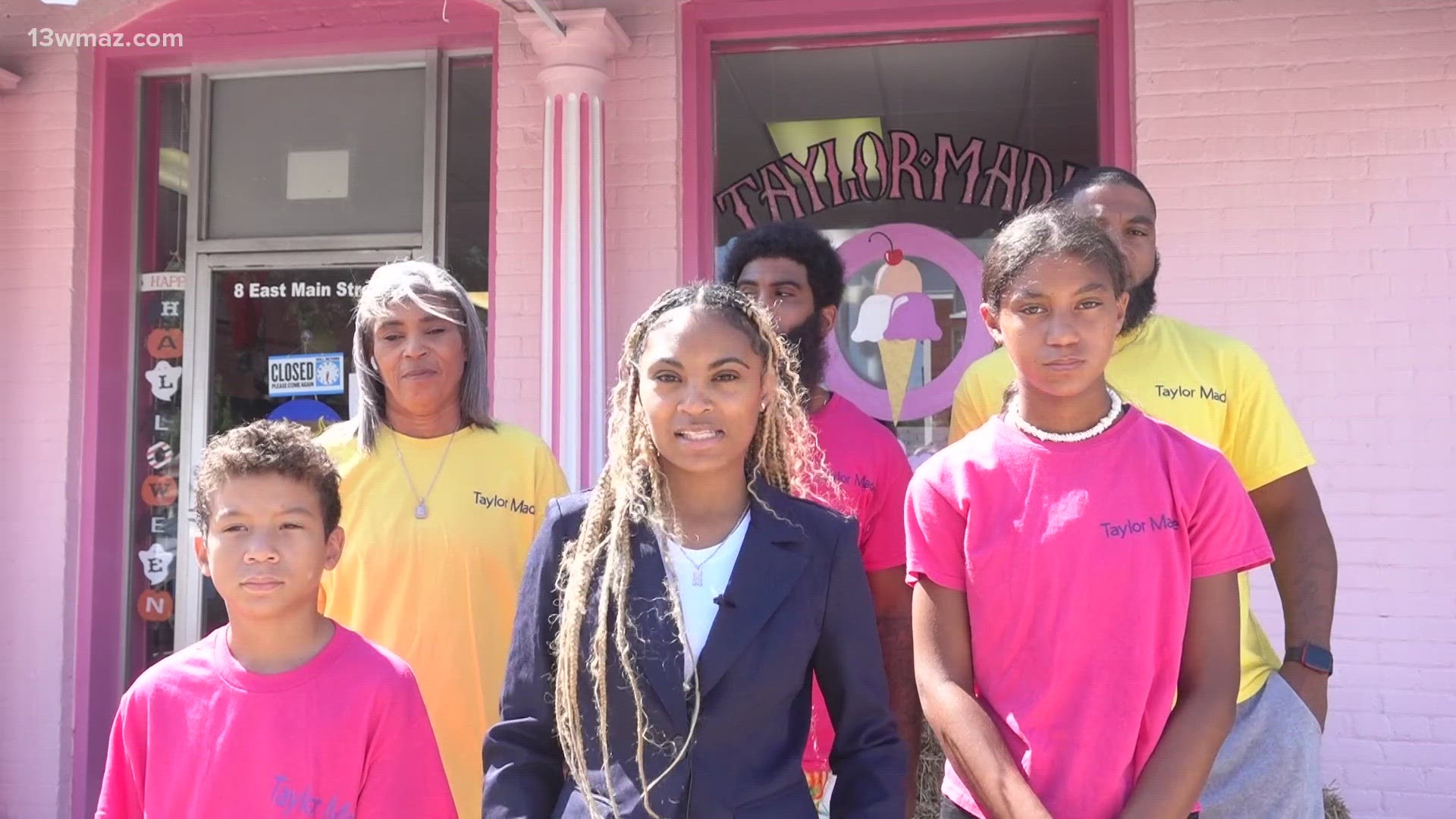 Taylor Made Ice Cream is owned by Lela Brown, who runs it with her family - down to her grandkids. Everyone pitches in to make sure customers walk away with a smile.