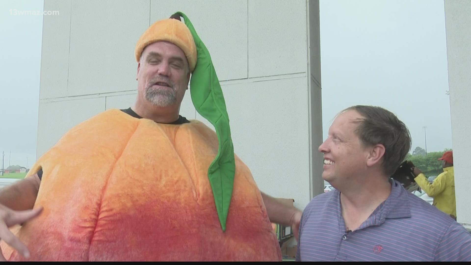 Nearly 40,000 pounds of produce like peaches, cucumbers, and corn were handed out to Macon families.