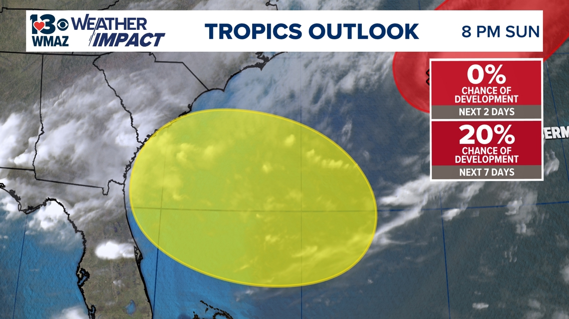 Tropical Storm Dexter has formed in the Atlantic | 13wmaz.com