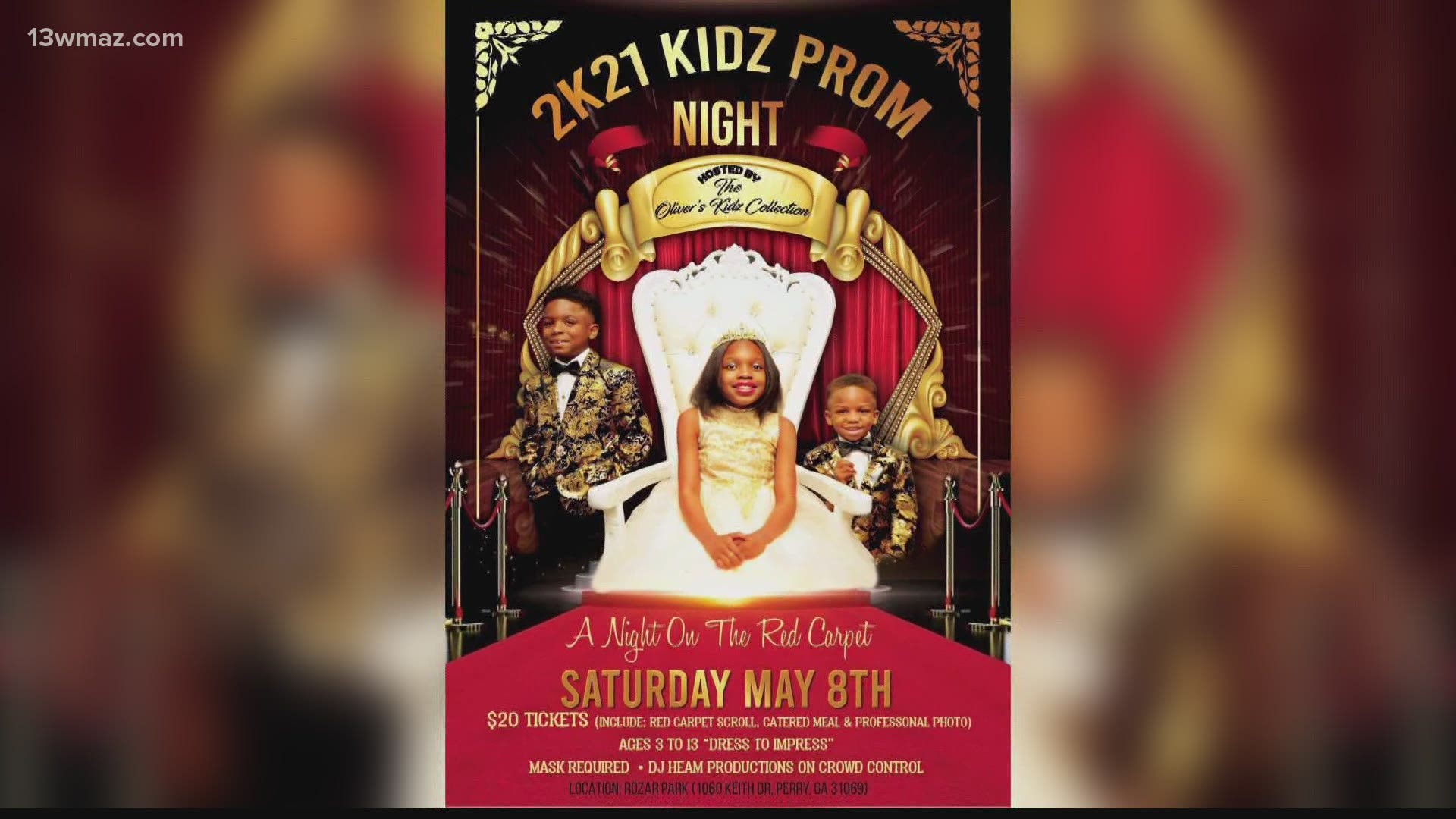 One Perry family is planning to roll out the red carpet this weekend, hosting a "kids prom" for over 100 Central Georgia children.