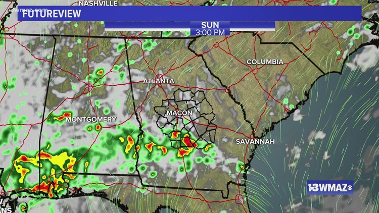 Afternoon rain possible this weekend | Central Georgia weather