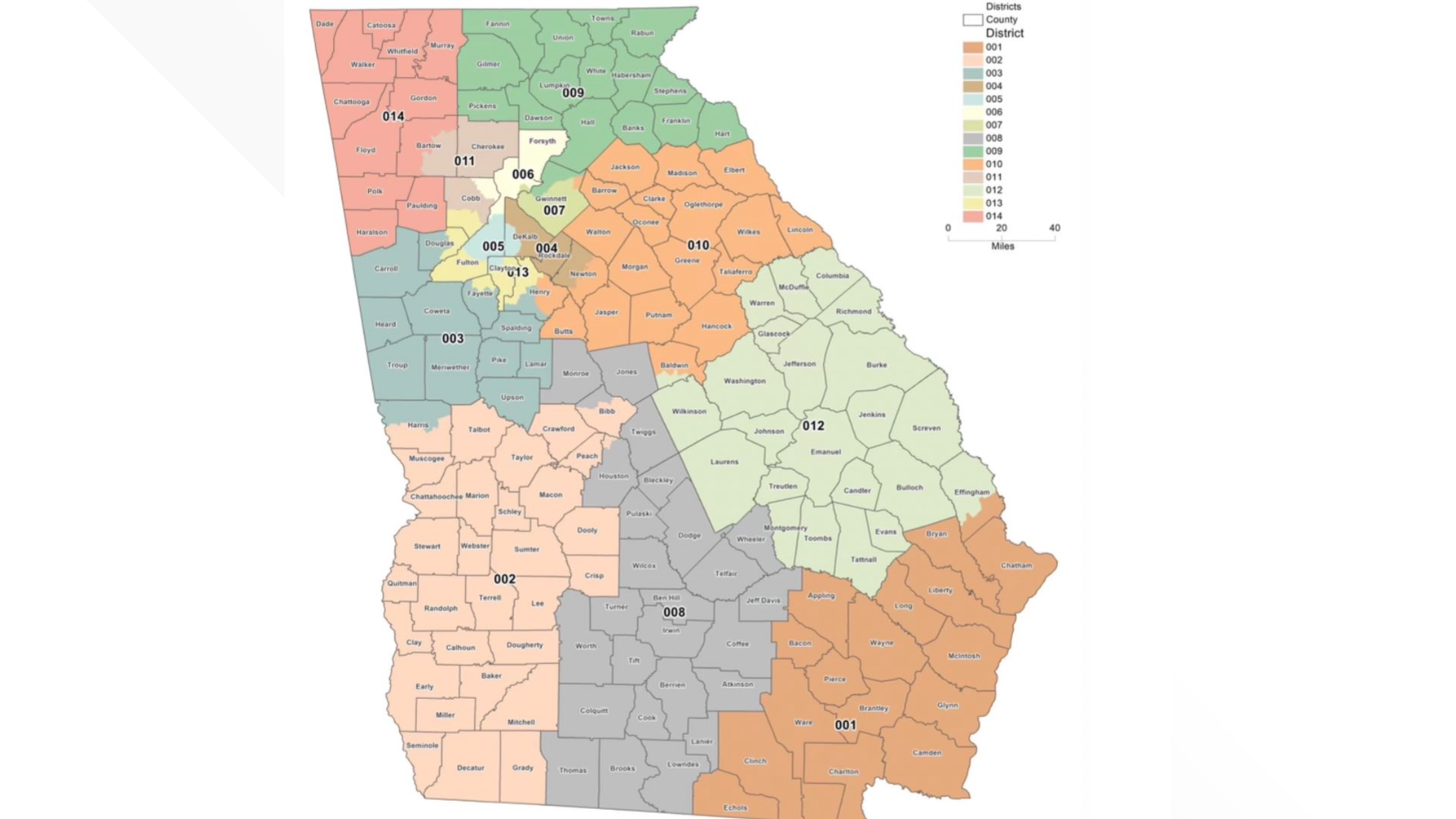 New congressional map would bring changes to Georgia districts | 13wmaz.com