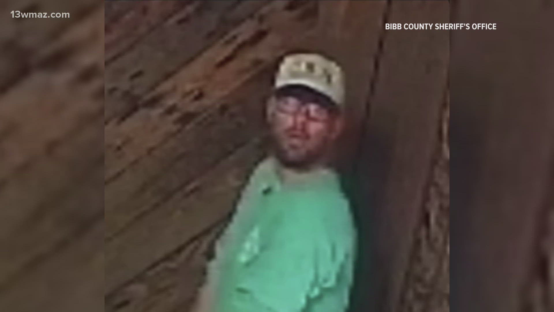 The Bibb County Sheriff's Office released a video of the man they're looking for in connection to the murder.