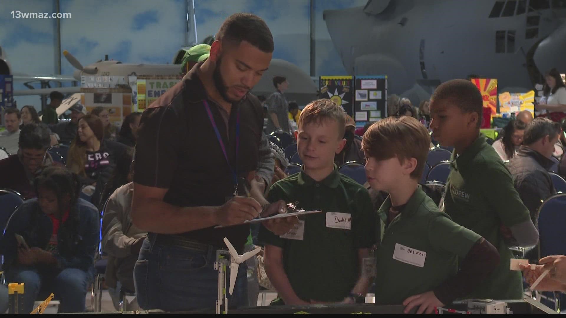 The qualifier helps educate students about S.T.E.M., and was held at the Museum of Aviation.