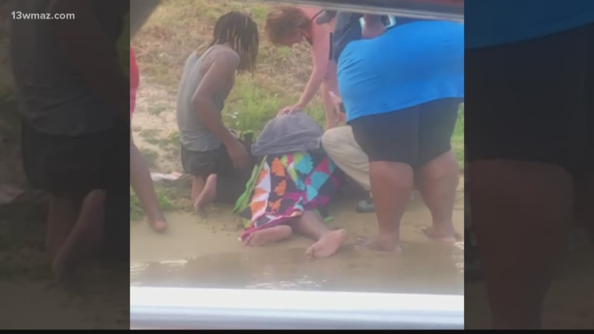 Macon nearly saw its third drowning victim in less than a week, but a good Samaritan stepped in to help save a man's life. The woman spotted a man drowning on Lake Tobesofkee just in time.