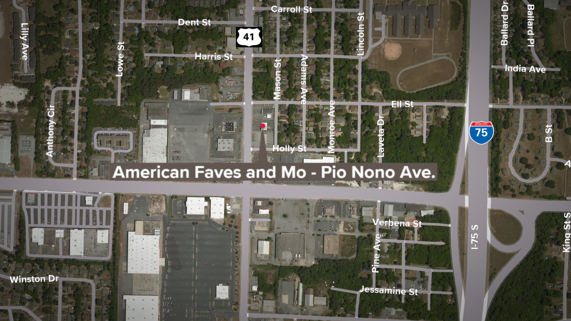 It happened around 10:15 p.m. at the American Faves and Mo on Pio Nono Avenue.