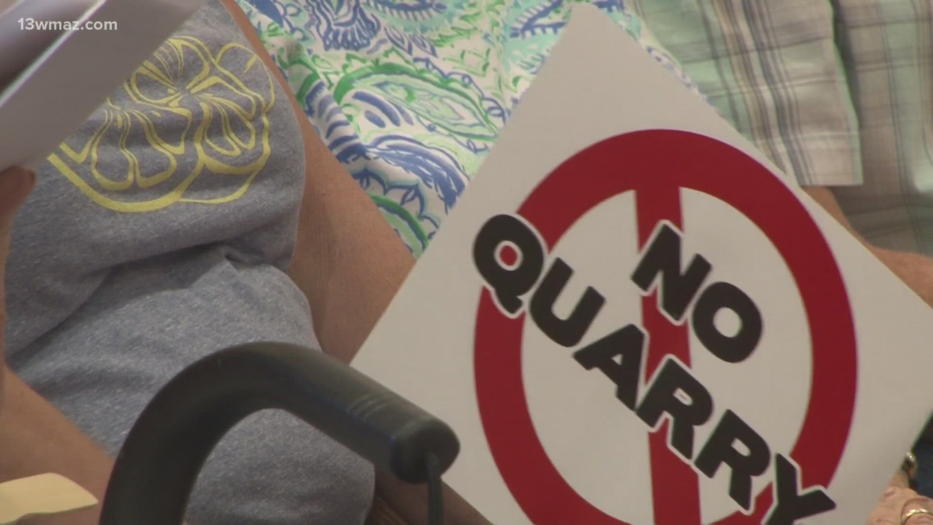 Hundreds of people packed into a room at the Crawford County Courthouse, eager to speak their mind and protest this proposed rock quarry.