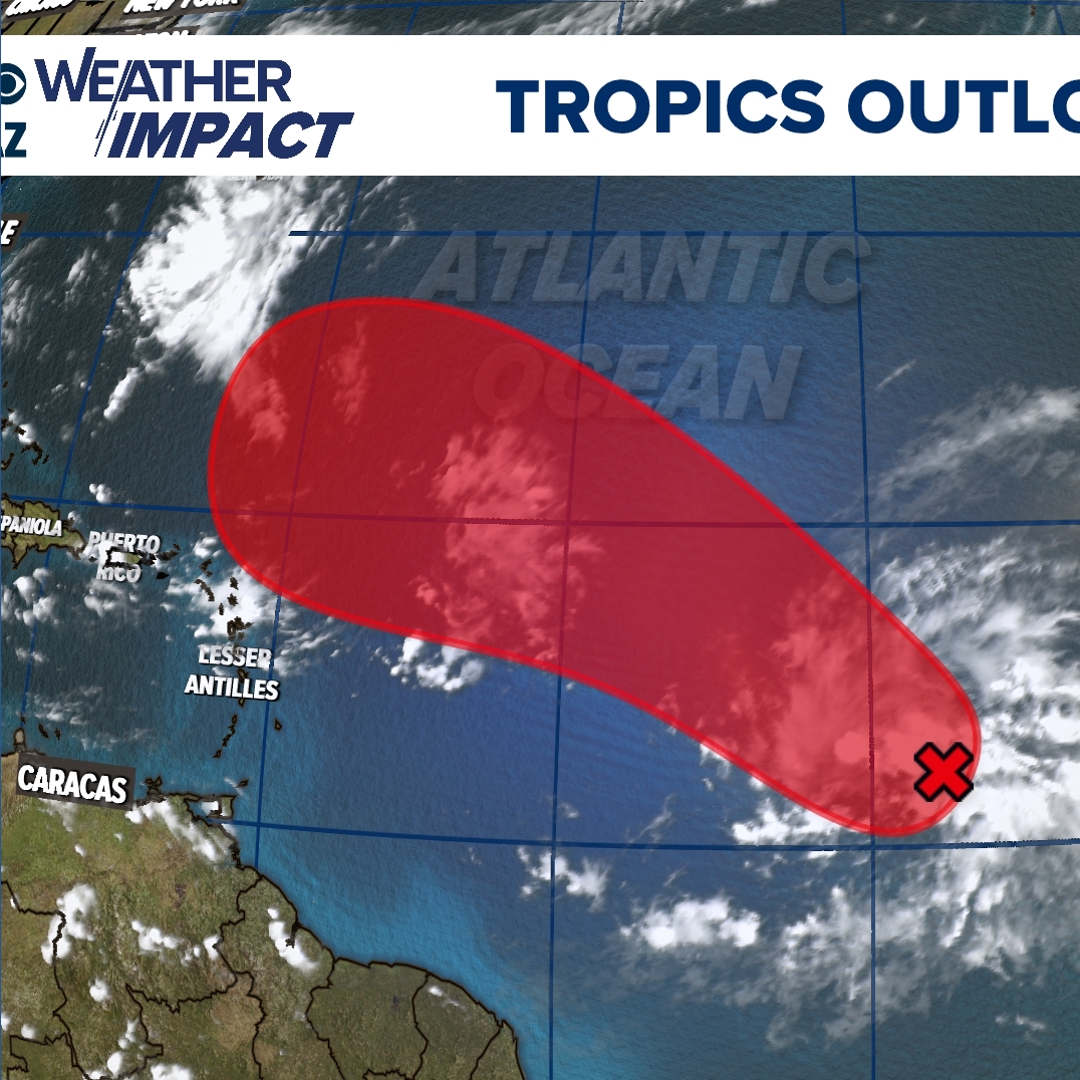 Atlantic disturbance showing high chances for tropical development as ...