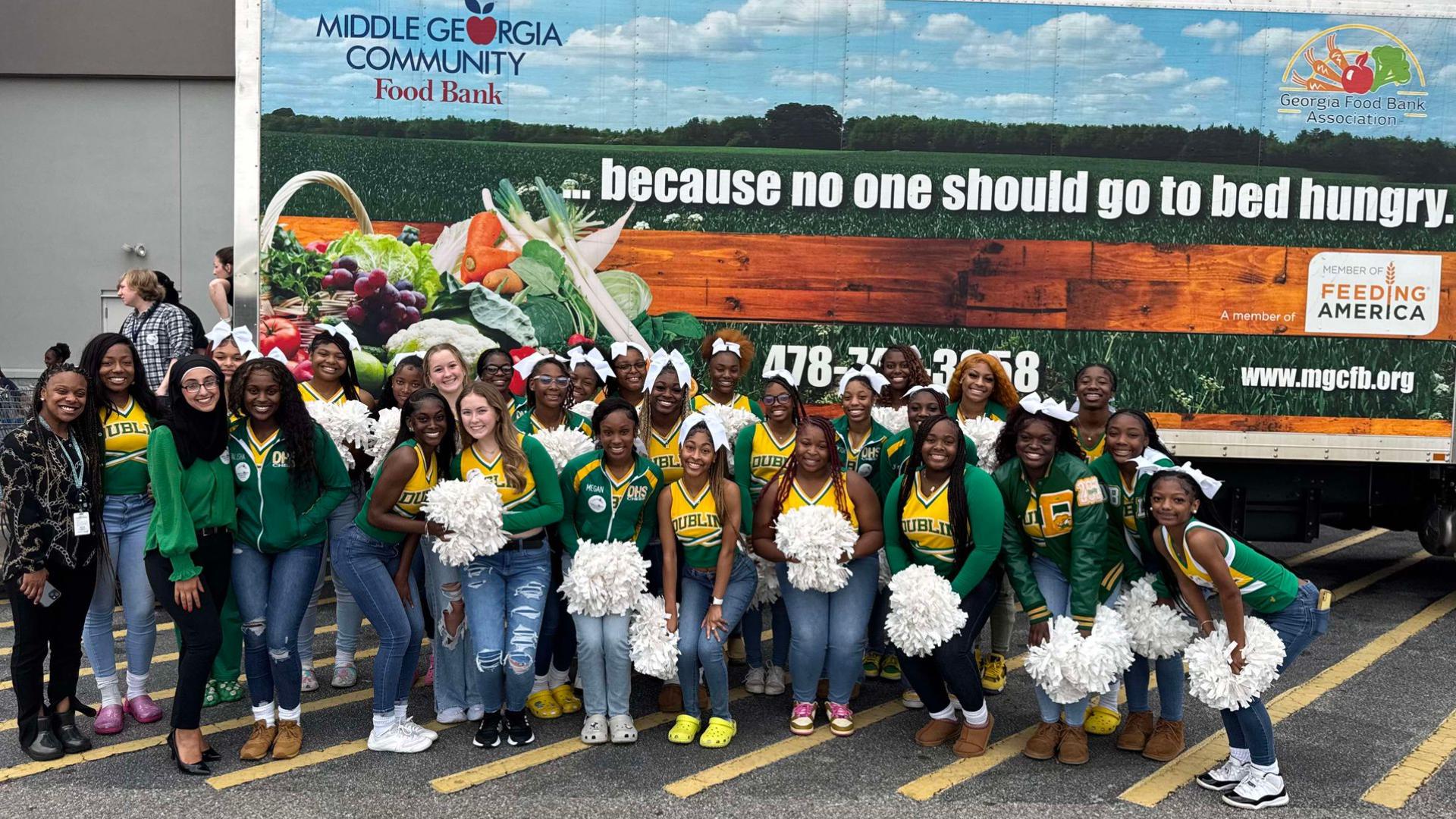 Susie Dasher Elementary School students collected almost 1,000 items for Stuff the Truck!