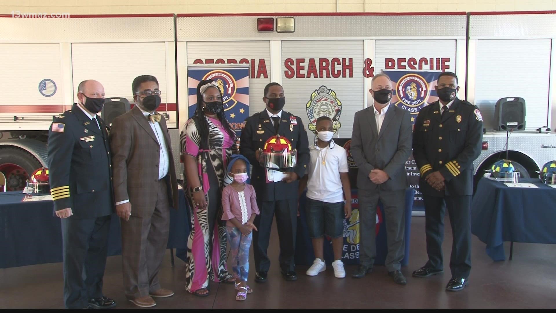 Thursday morning, city leaders, families, and friends gathered at the Macon-Bibb fire station headquarters as 10 firefighters received promotions.