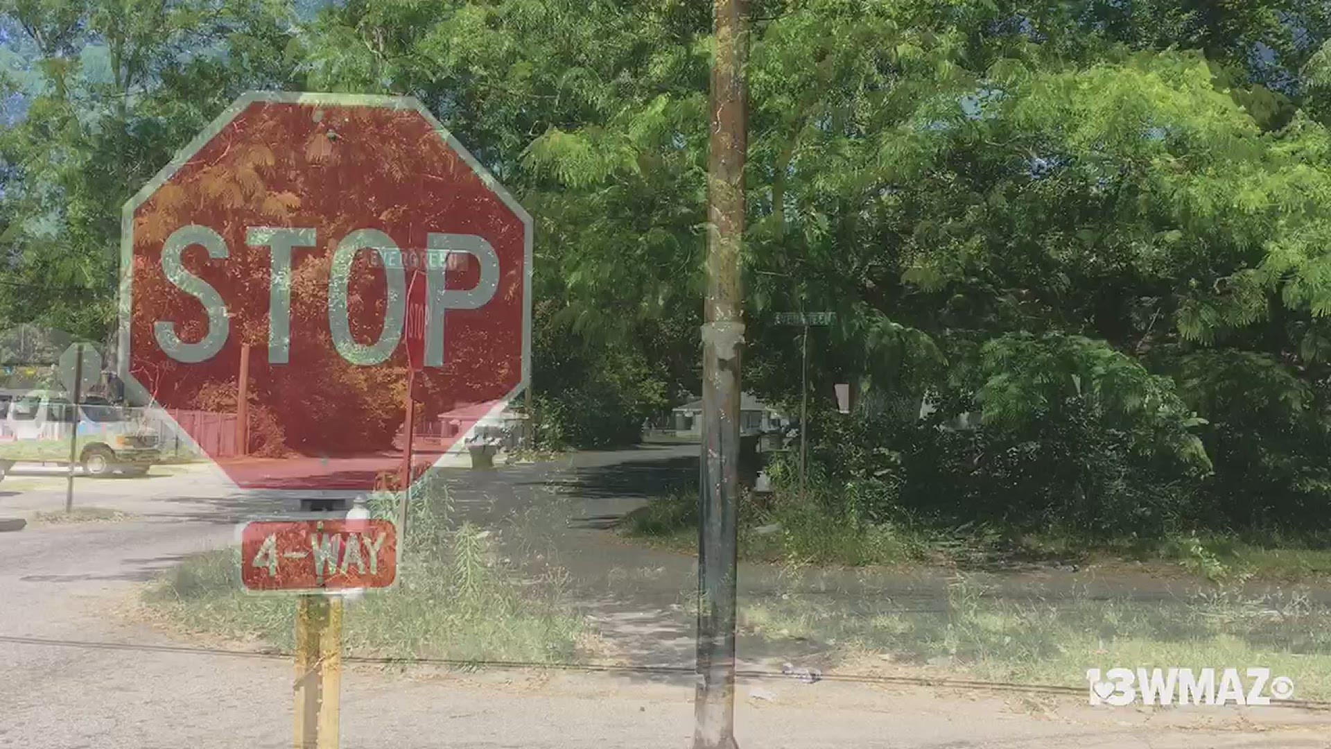 Officers were responding to a report of a fight on Evergreen Street when someone at the scene told them a person had been shot and another person hit by a car.