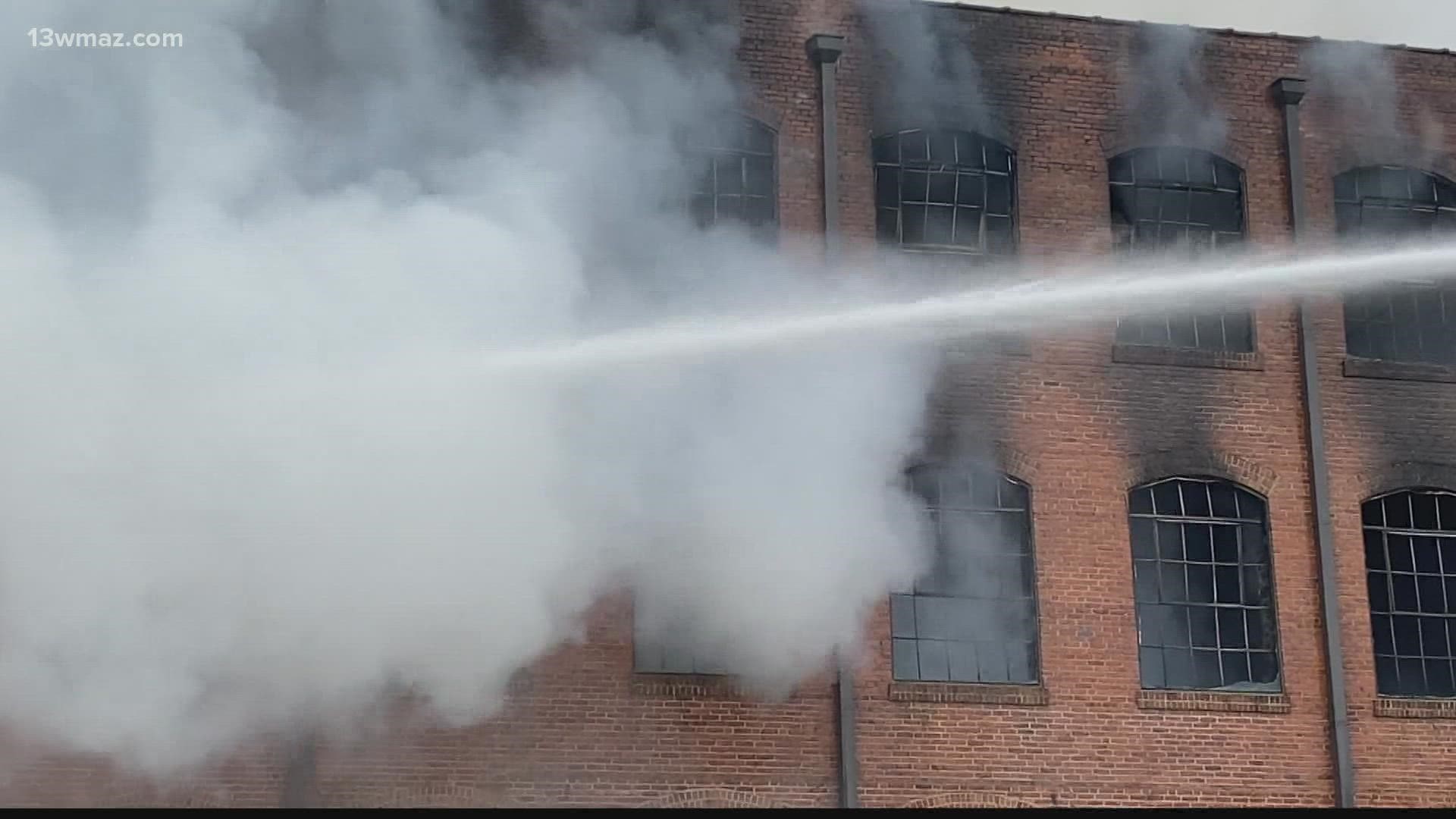 Around 10:37 a.m., Macon-Bibb Fire department responded to a fire at the building.