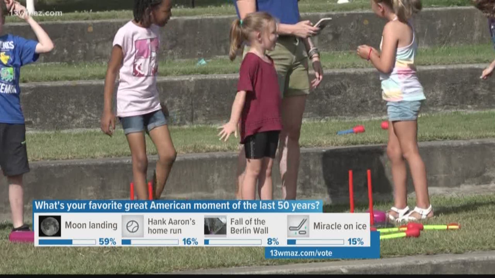 People in the US celebrated the 50th anniversary of the Apollo 11 mission launch that led to man's first steps on the moon, and the Georgia Museum of Aviation commemorated the day.