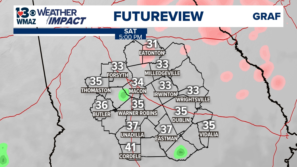 Weather lookahead updates Thursday: Governor Kemp declares State of Emergency for all Georgia counties