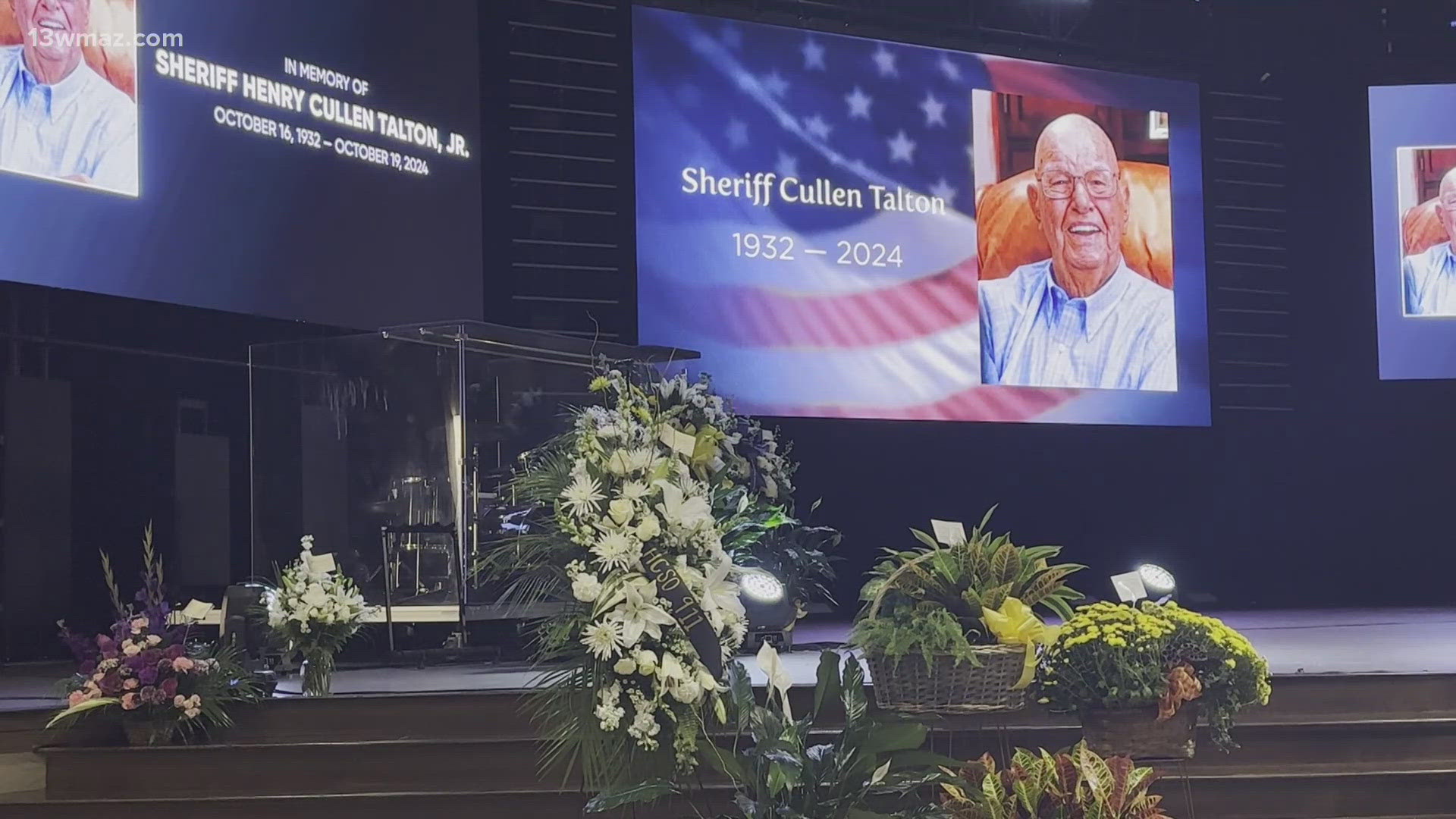 People from the Houston County community and law enforcement officers from around the state came to Warner Robins to pay their respects to Sheriff Cullen Talton.