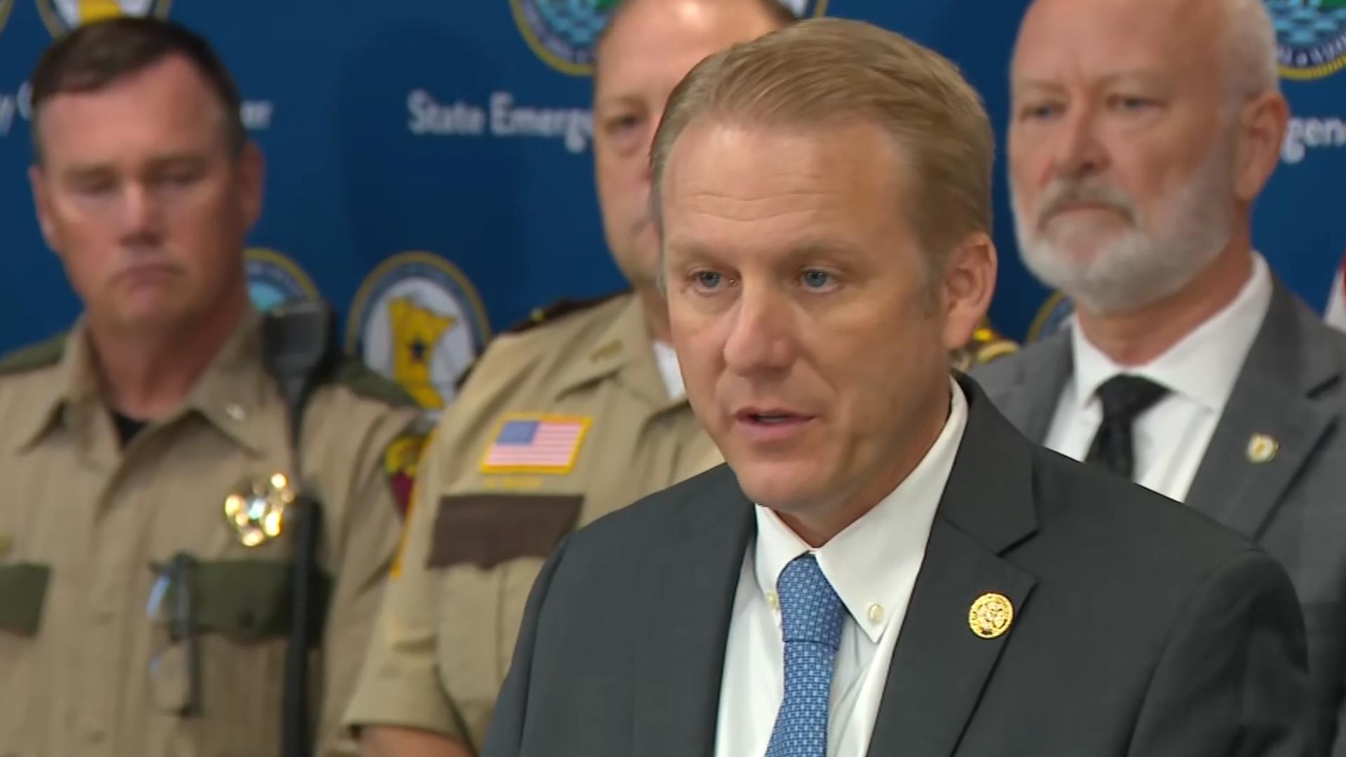 The Associated Press has identified the suspect as 57-year-old Vance Boelter. Minnesota officials speak on working on apprehending him.