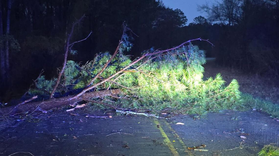 Weather Impact Alert | A look at the outages, road closures and damages from the storm that hit Central Georgia early Sunday morning