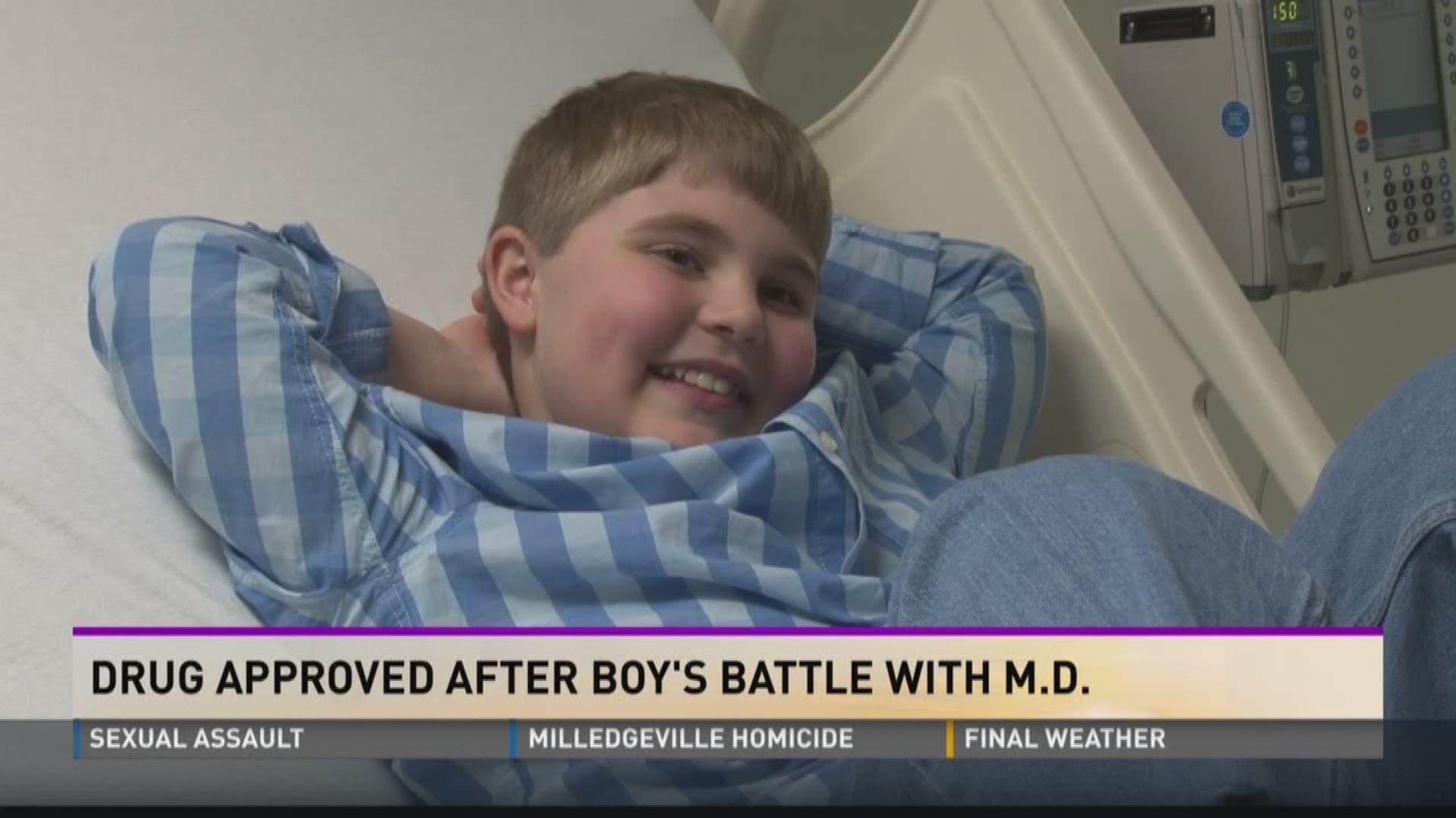 Drug approved after boy's battle with muscular dystrophy