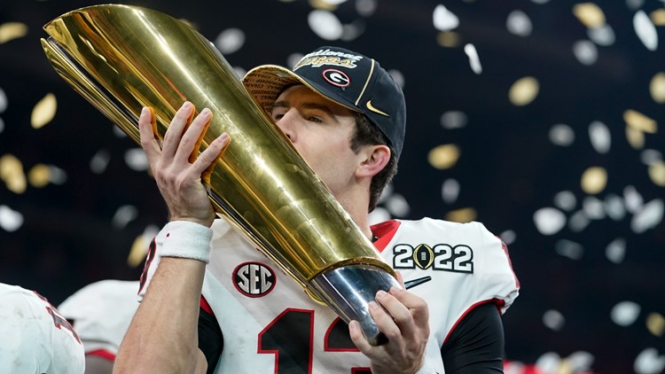 'A testament to hard work': UGA QB Stetson Bennett IV hailed as a hero after championship win