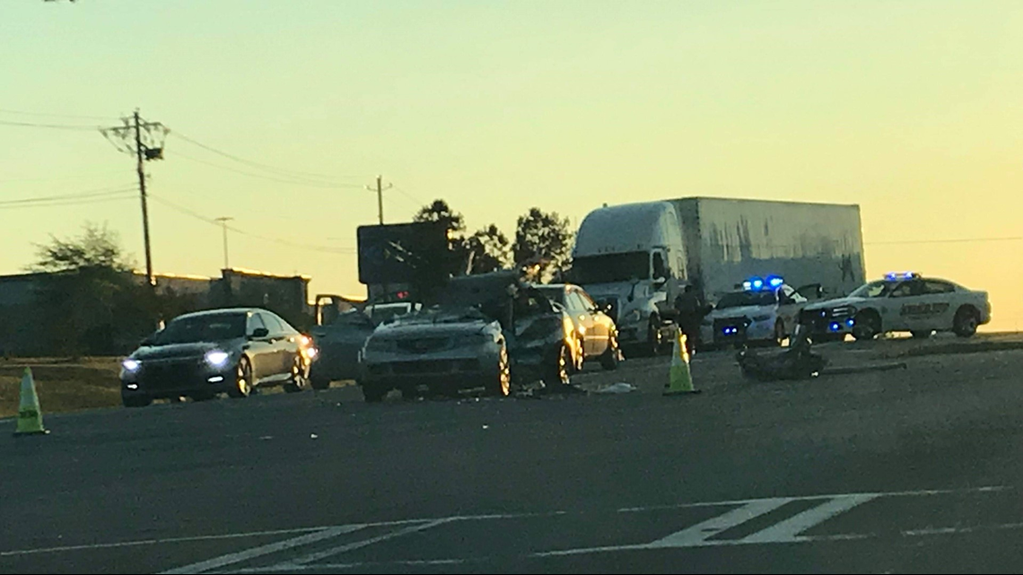 Eisenhower Parkway crash leaves two injured