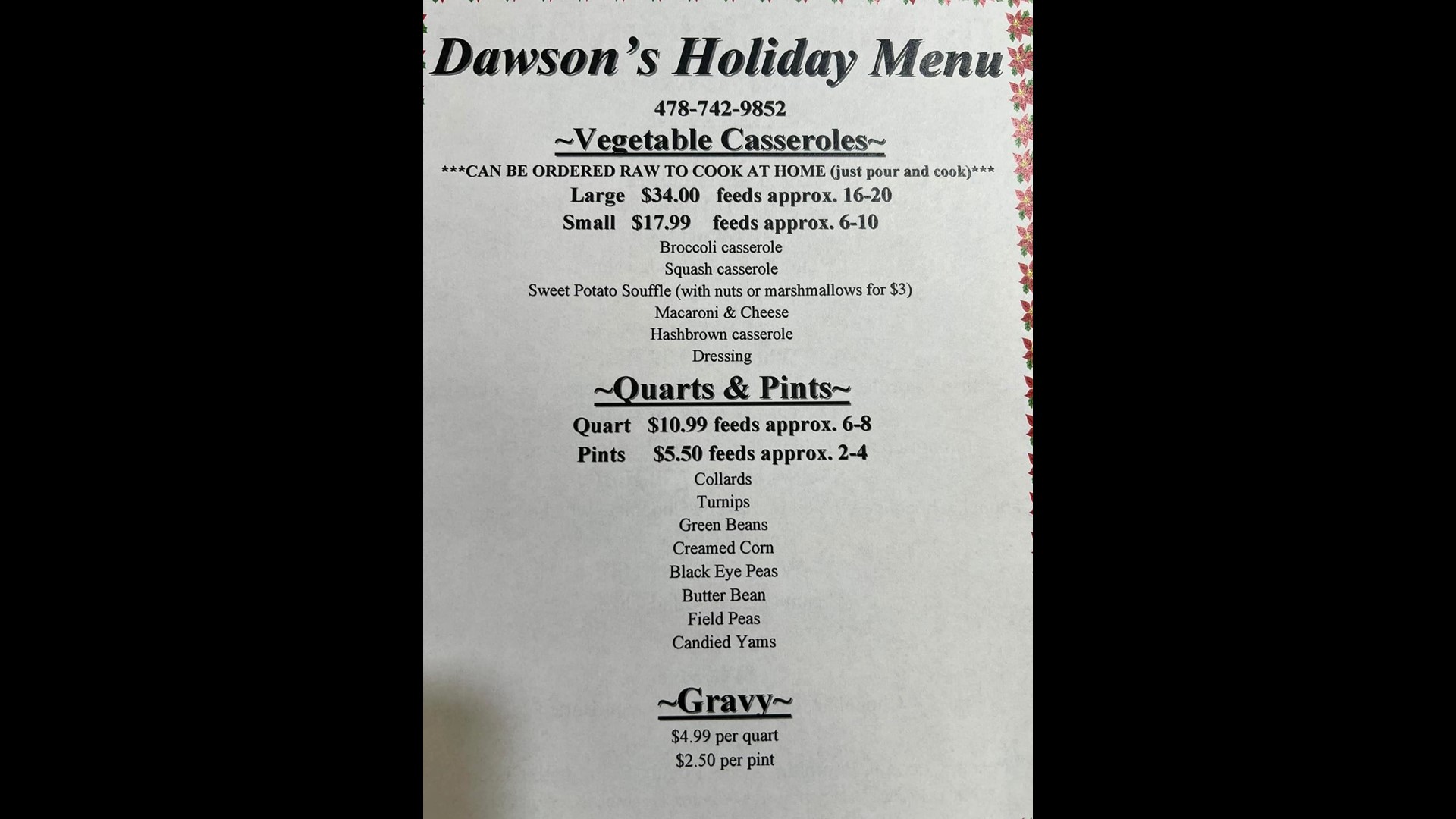 Macon restaurants debut Thanksgiving order menus | 13wmaz.com