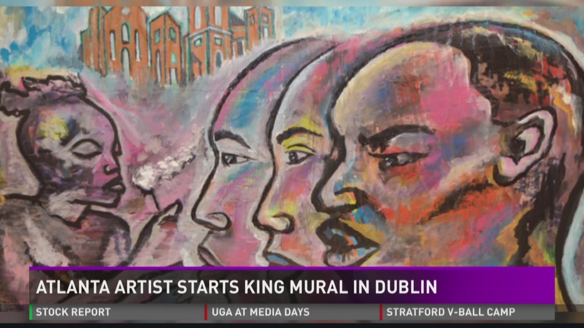 Atlanta artist starts MLK mural in Dublin