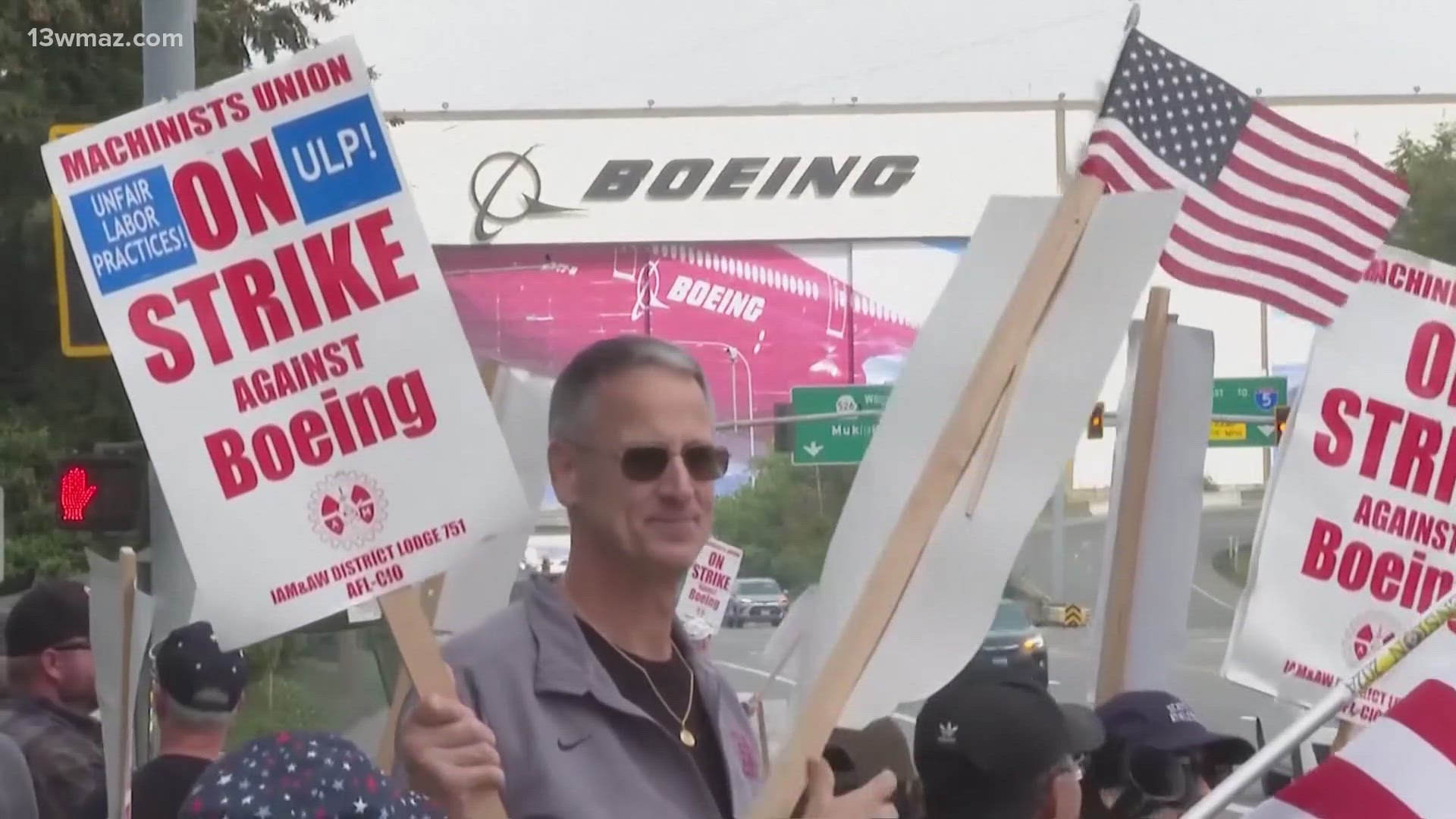 The strike has crippled most airplane production at Boeing, leading the company's new CEO to announce layoffs.