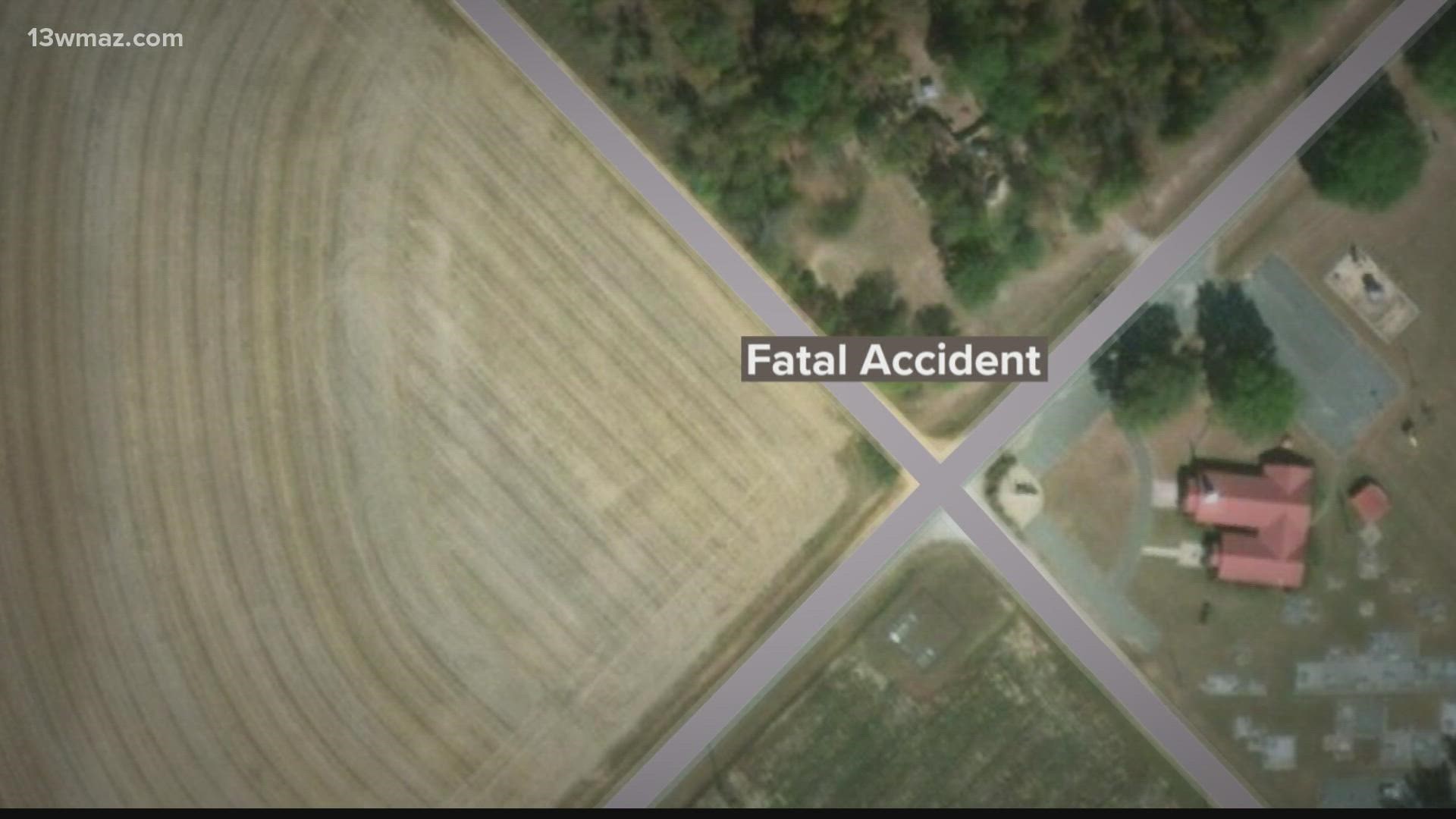 A woman died Saturday in a single-car accident in Cochran, according to Georgia State Patrol.
