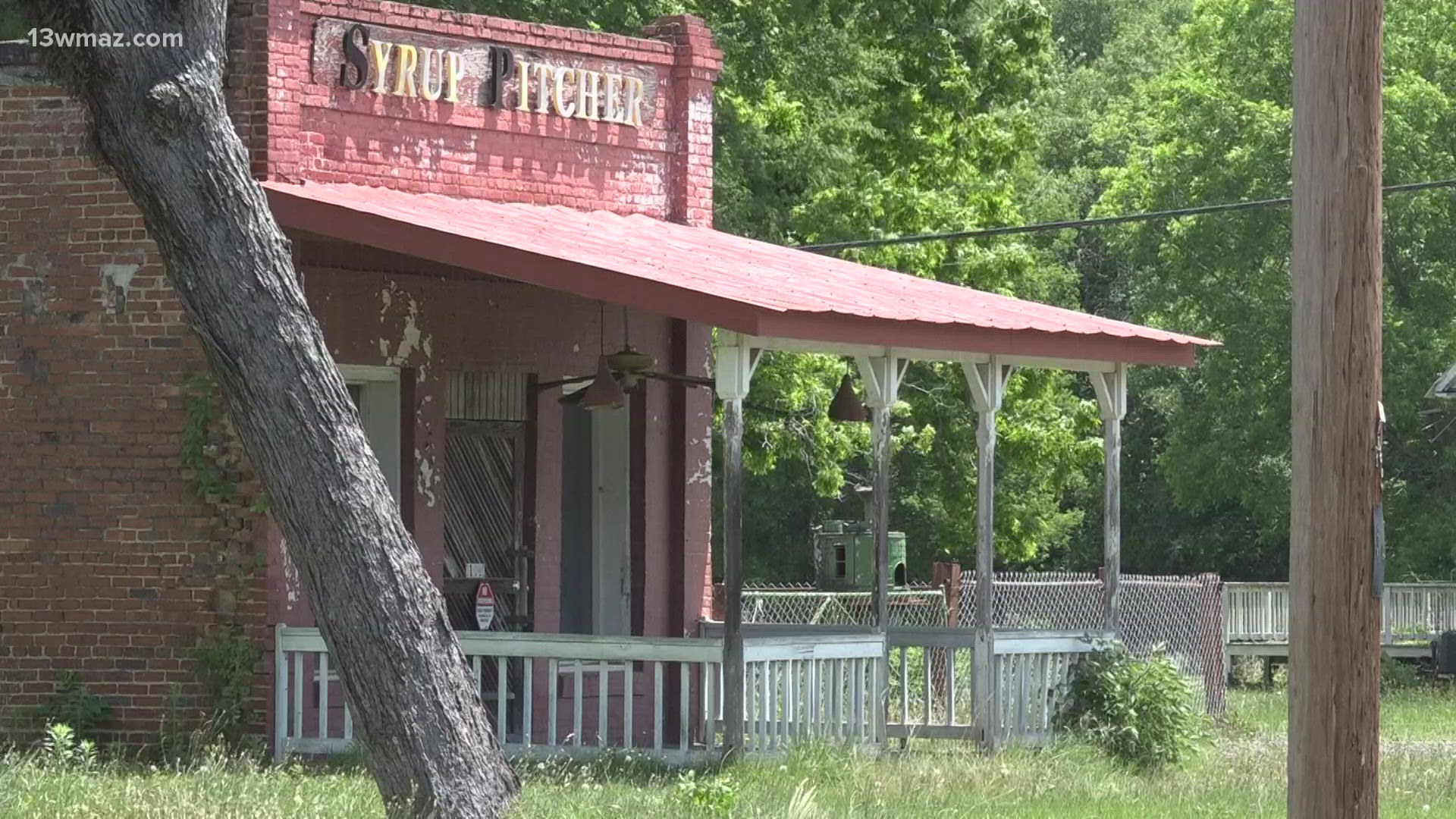 Mayor Joyce Denson hopes someone can buy buildings like the old train depot and renovate them into something useful.