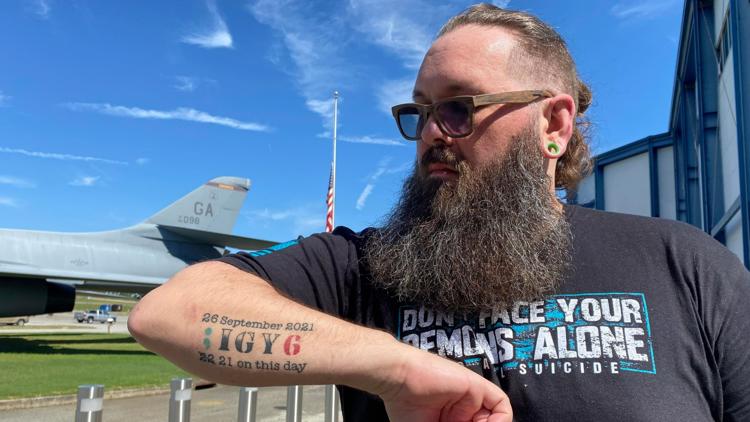 'God put a purpose in me': Robins Air Force vet advocates for suicide prevention after nearly taking his own life