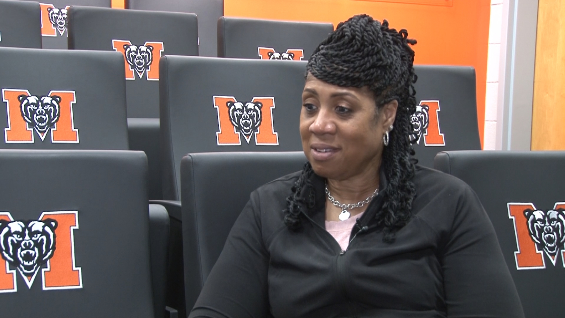 Hear Mercer University's new head womens basketball coach, Michelle Clark-Heard, talk her goals, the state of the game and where she's trying to take the Mercer Bear