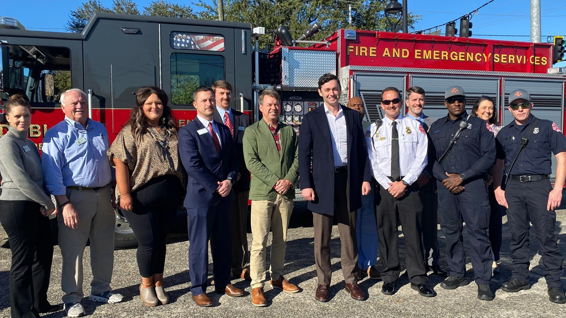 Senator Jon Ossoff announces new fire station for Dublin