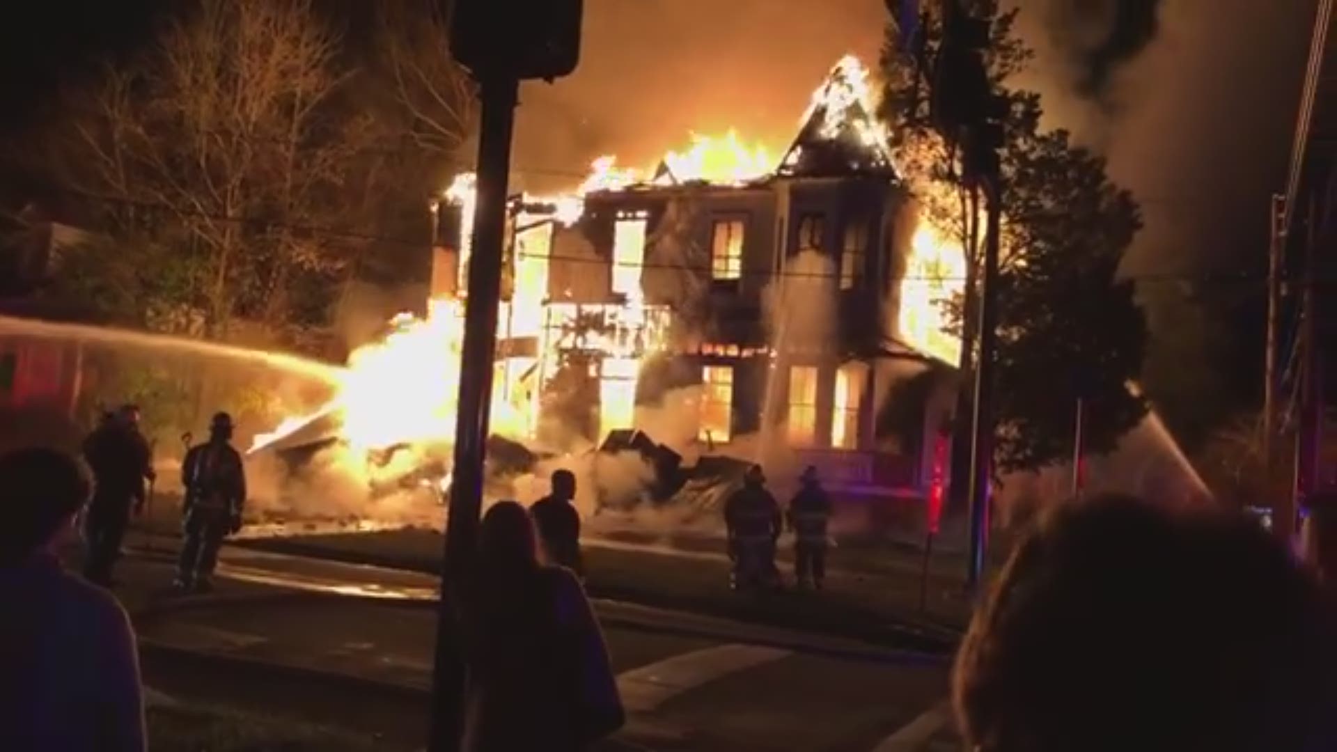 Video of the fire is courtesy of Edwin Atkins