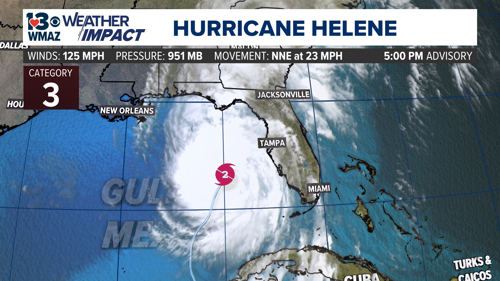 Helene is nearing landfall with most of the impacts expected during the overnight for Central Georgia.