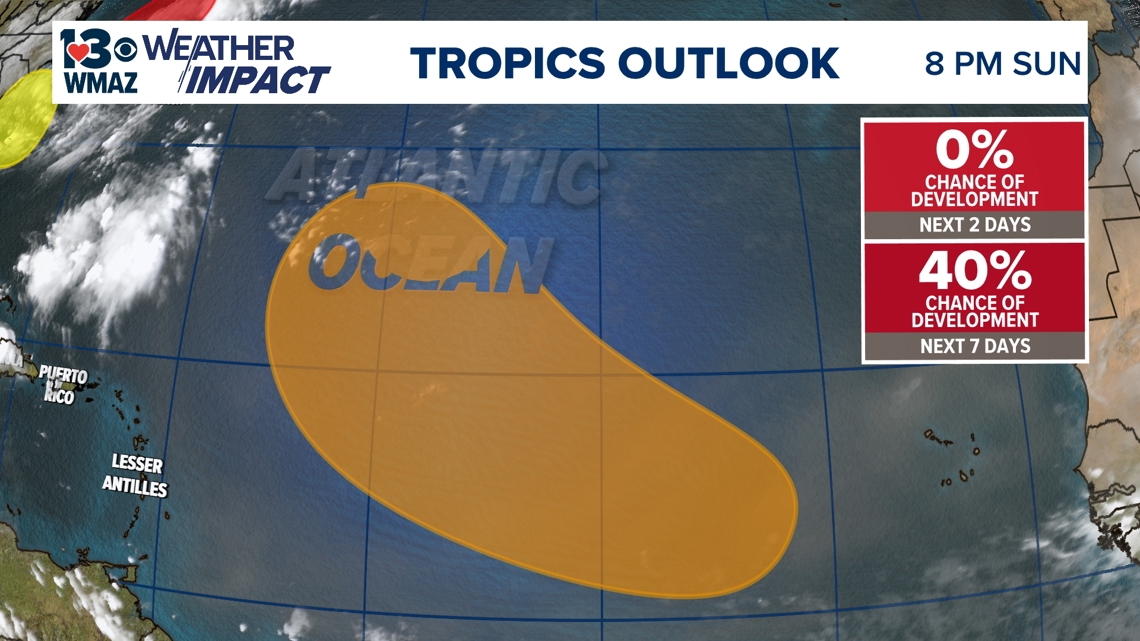 Tropical Storm Dexter has formed in the Atlantic | 13wmaz.com