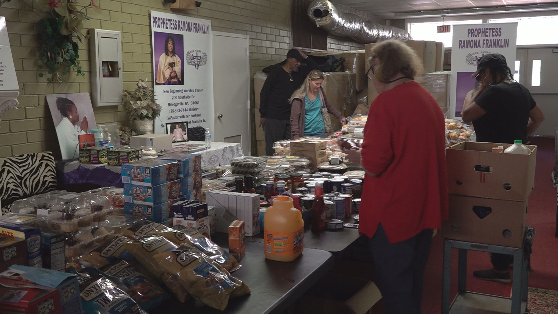 The food bank is open from noon to 1 p.m. on Tuesdays and Thursdays.