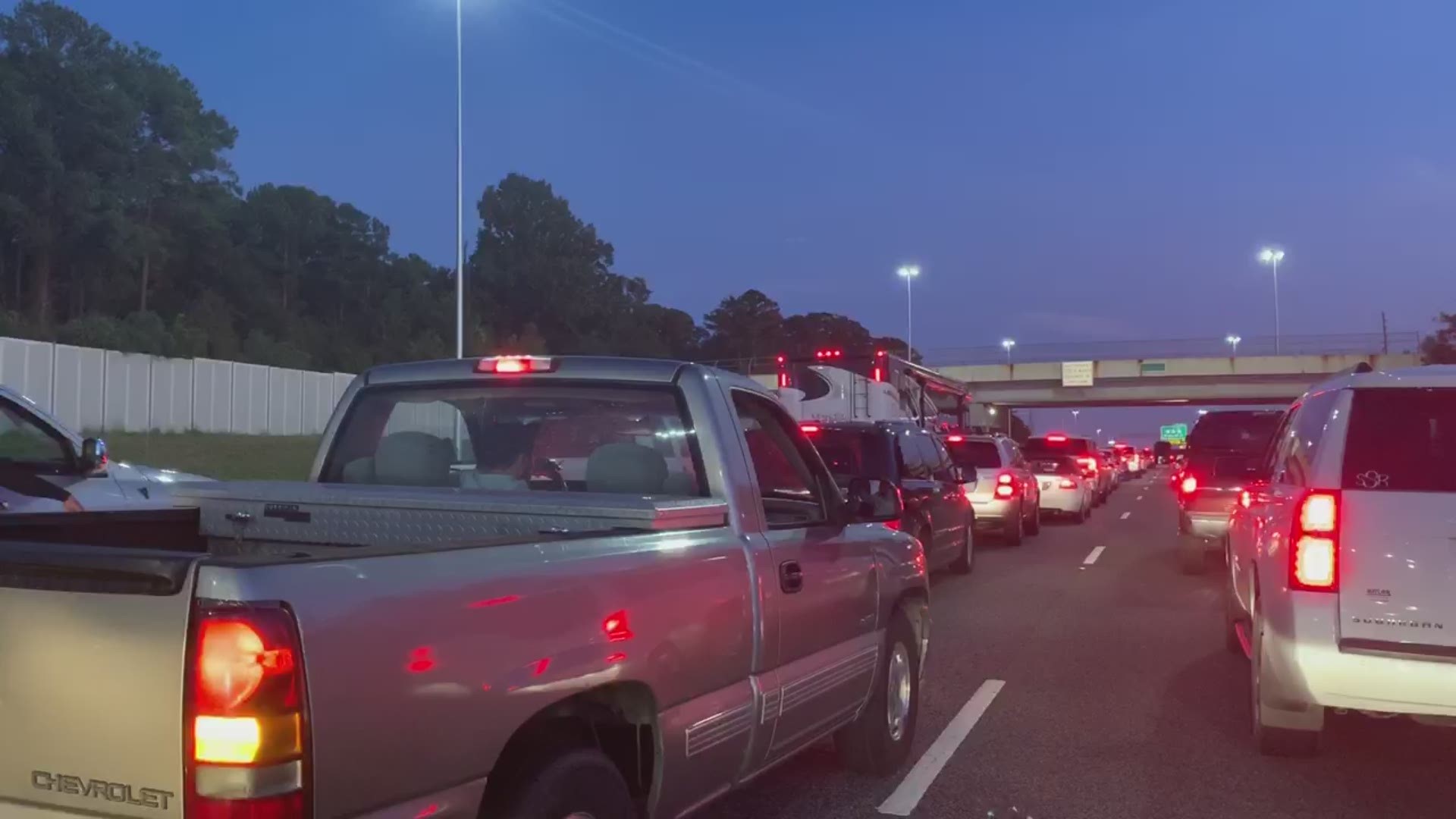 An accident Sunday evening caused a major backup on I-75 South, heading towards the Pierce Avenue exit.