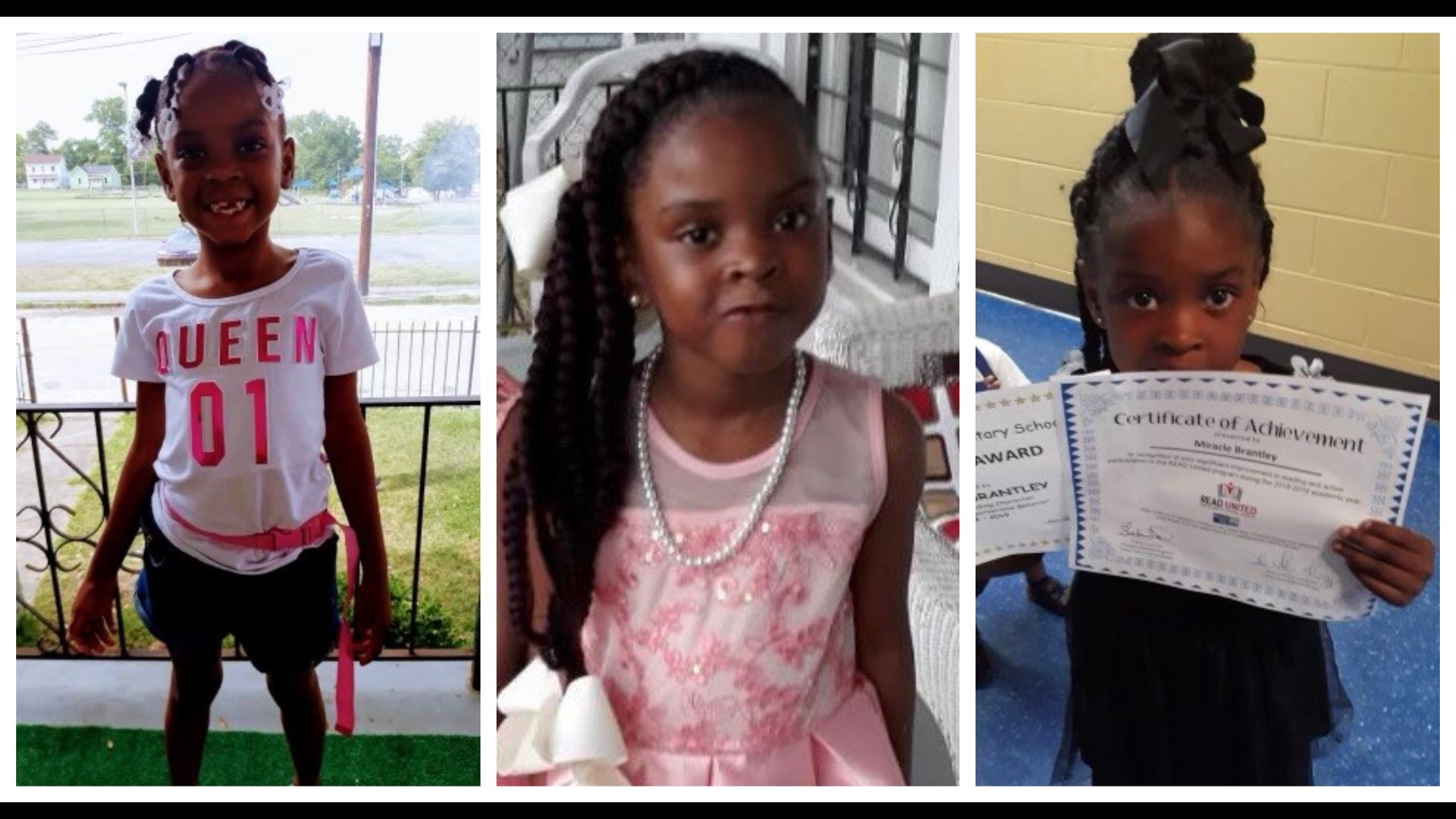 8-year-old Miracle Brantley was pronounced dead from her injuries around 8 a.m. Sunday morning
