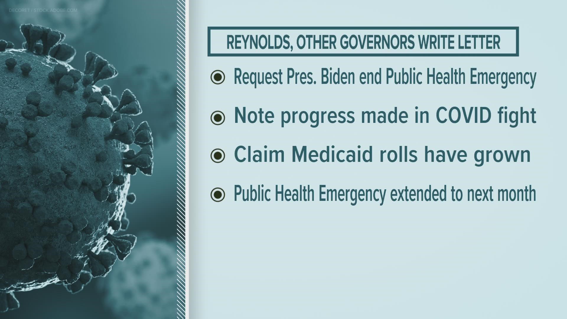 In the joint letter, they note progress since the beginning of the COVID-19 pandemic and say the emergency has caused the Medicaid rolls to grow.