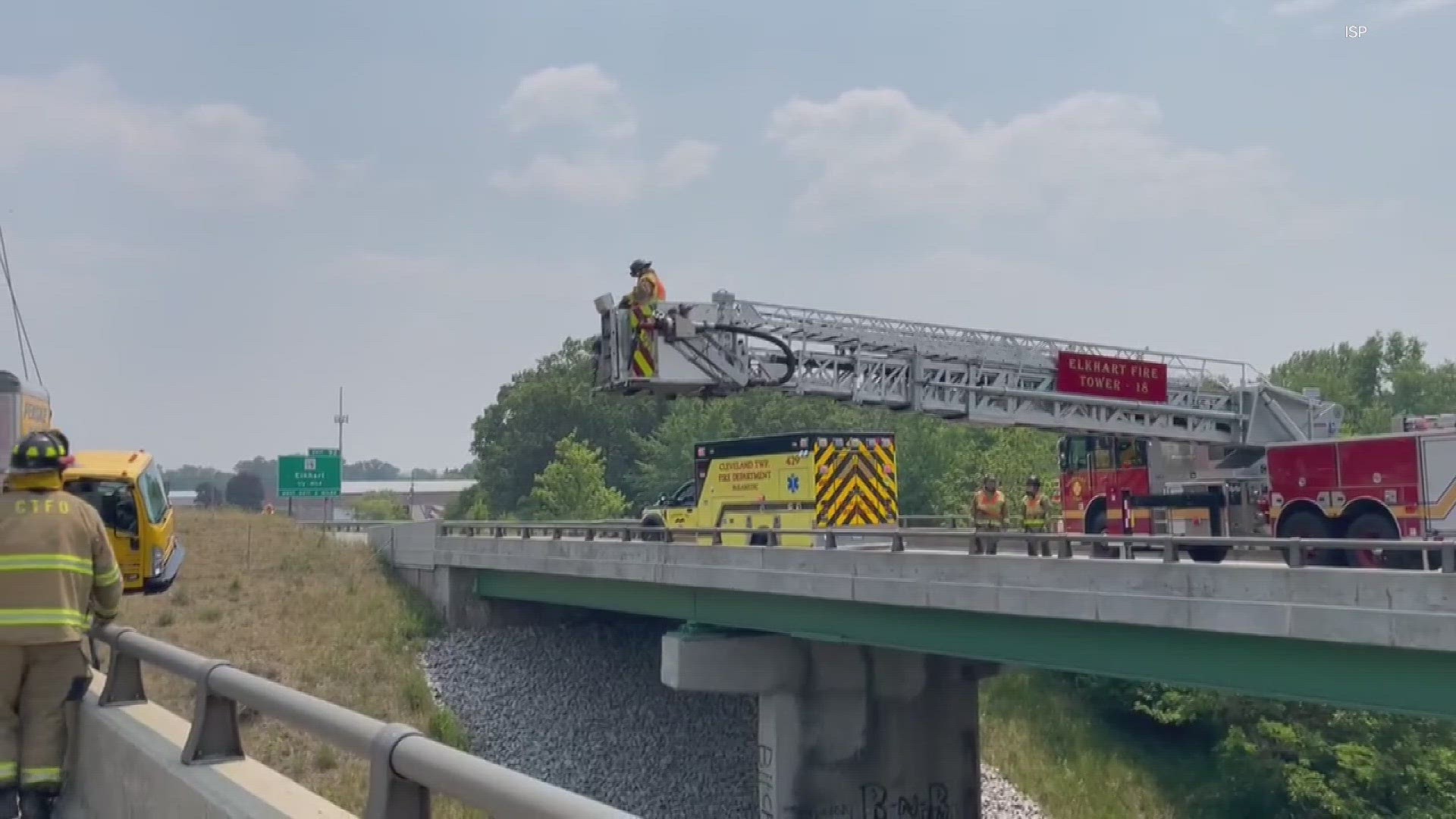 WATCH: Scary video shows rescue of truck dangling over bridge | 13wmaz.com