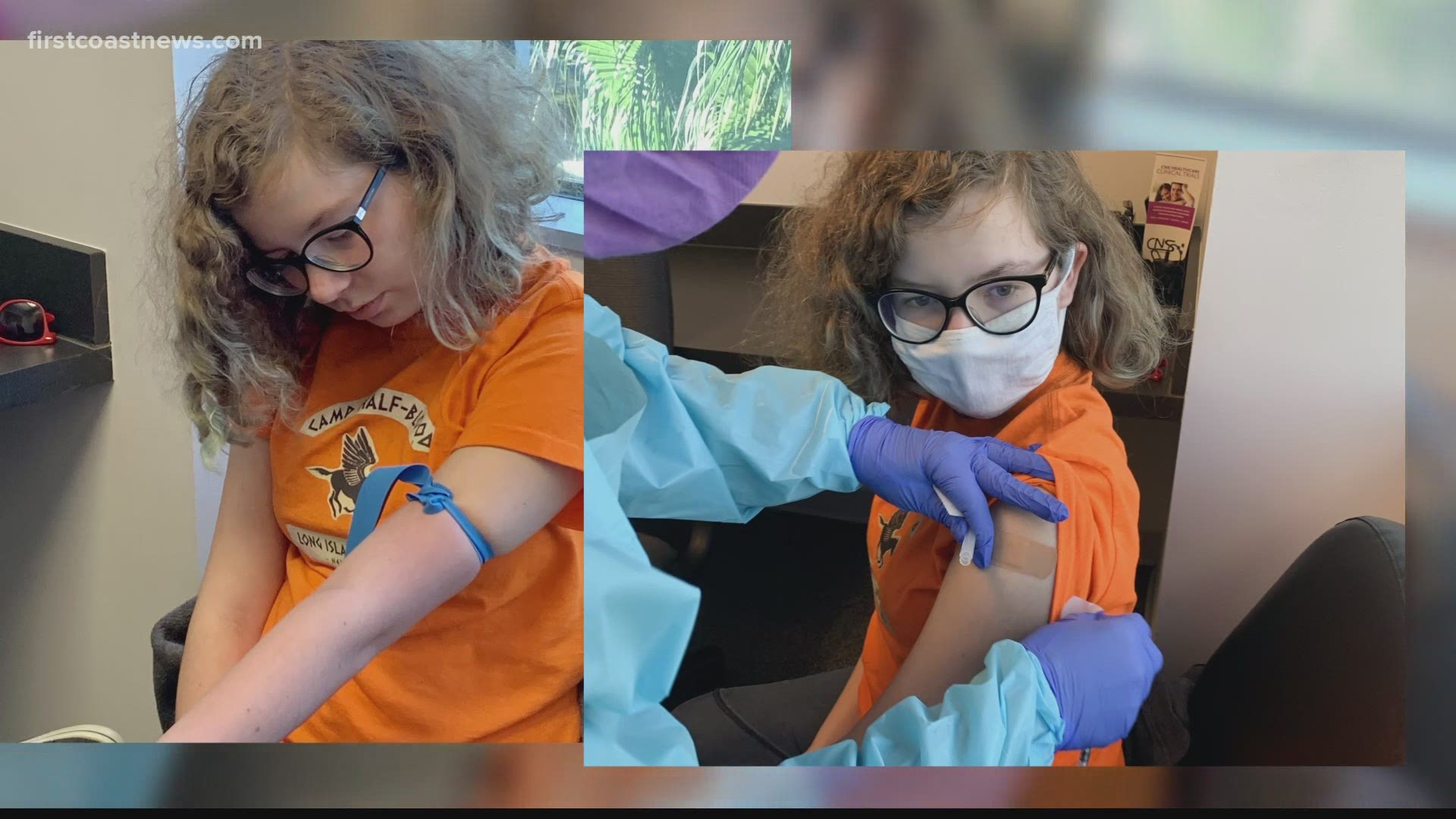 Meredith Anglin received a trial of the COVID-19 vaccine Tuesday. Now, she will play an important role in seeing how the vaccine affects children.