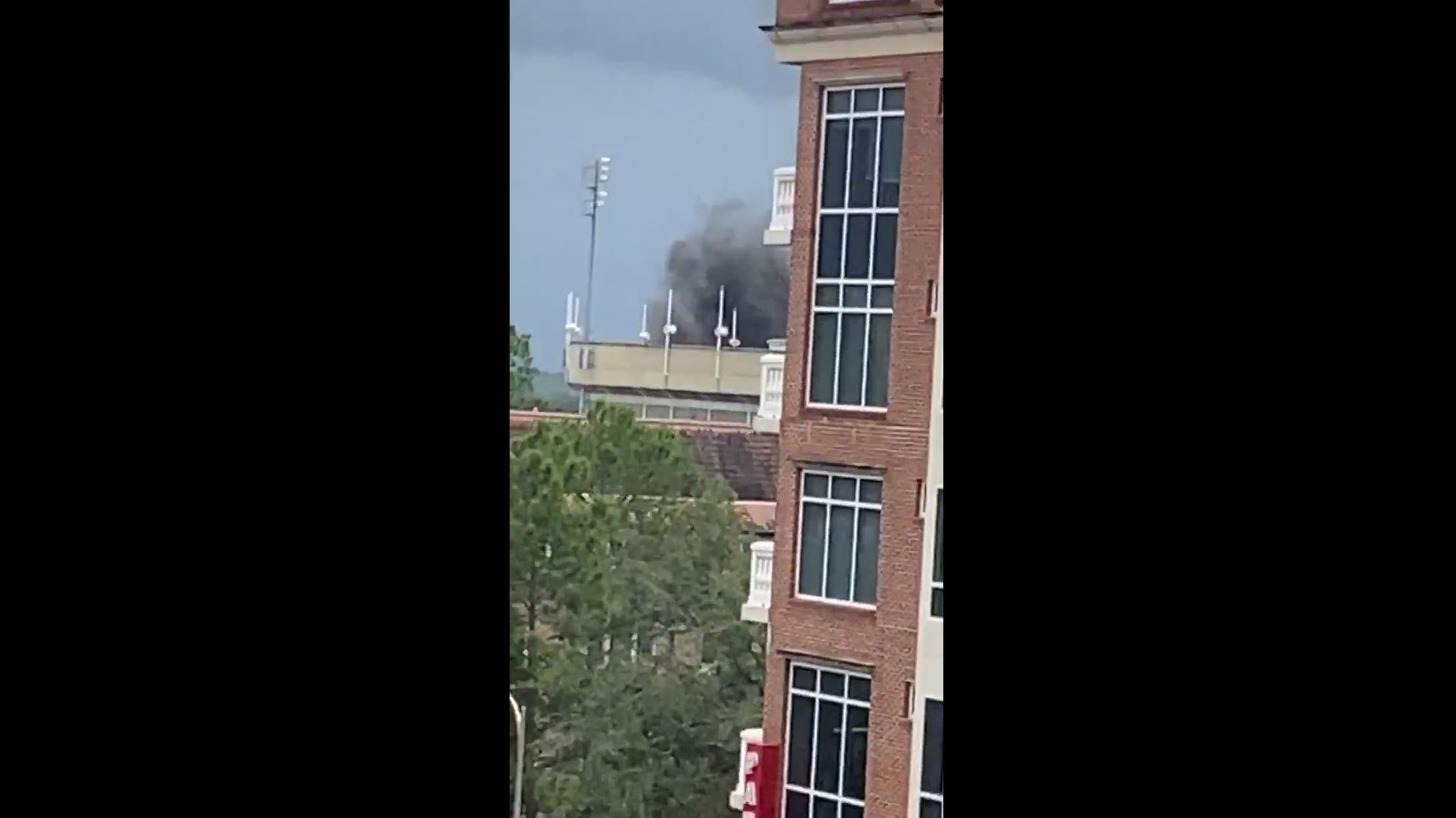 Tractor Causes Fire At Uf Football Stadium 13wmaz Com watch smoke emanates from uf football stadium the swamp after tractor catches fire