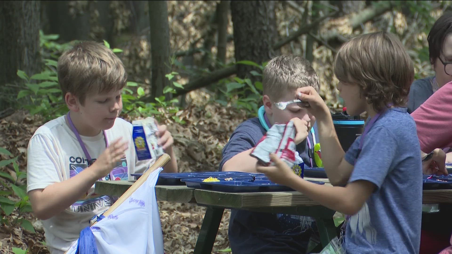 At Camp Miakonda in Sylvania Township, camp director Ellen Watkins says they are constantly reinforcing hydration in a fun way to their Cub Scout kids.
