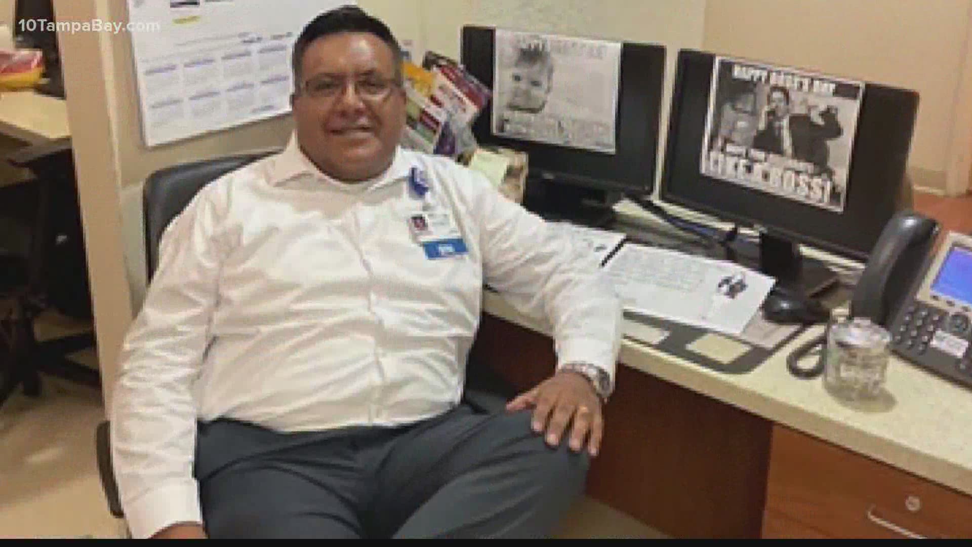Moffitt Cancer Center nurse Leo Begazo came close to death when he fought COVID-19 in April. His doctor tried an experimental drug and called it 'a miracle.'