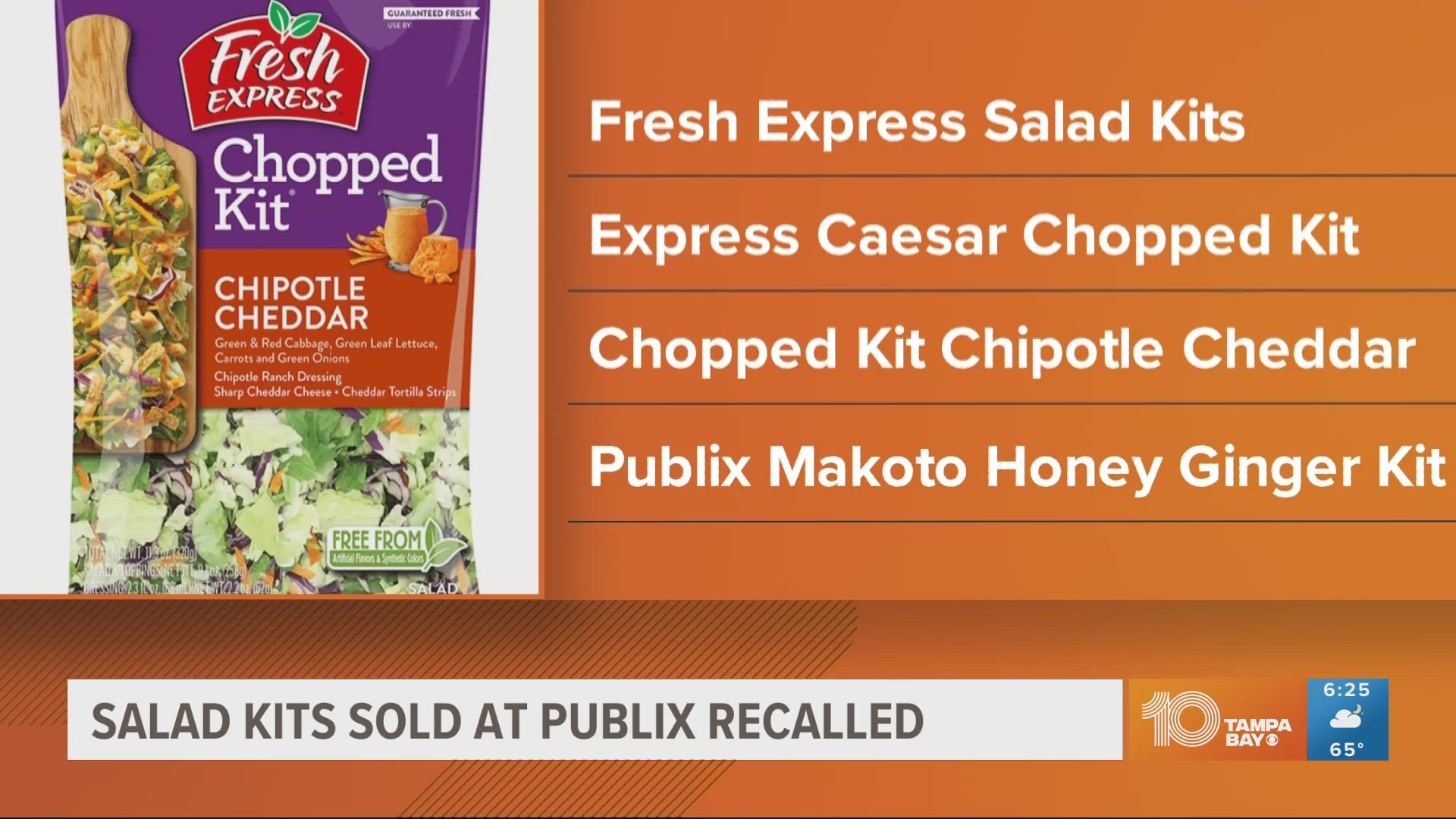 Fresh Express salad kits are being recalled over possible contamination.