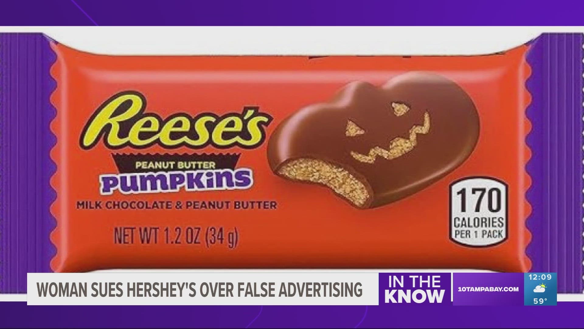 The plaintiff claims the company is deceiving customers by depicting a different shape than what's actually in the package.