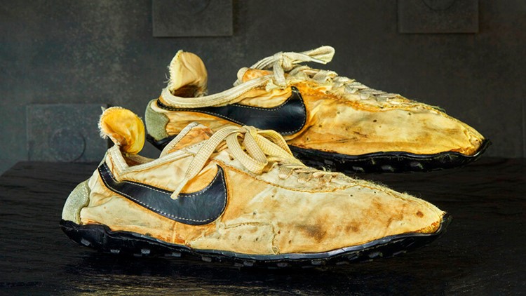 Homemade Nikes used in 1972 sell for 