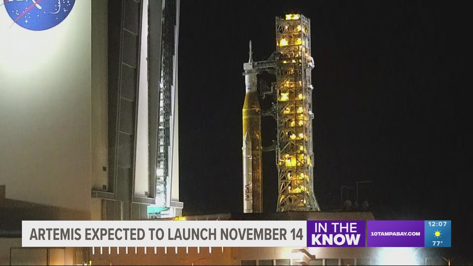 Previous launch attempts have been delayed due to fuel leaks and Hurricane Ian.