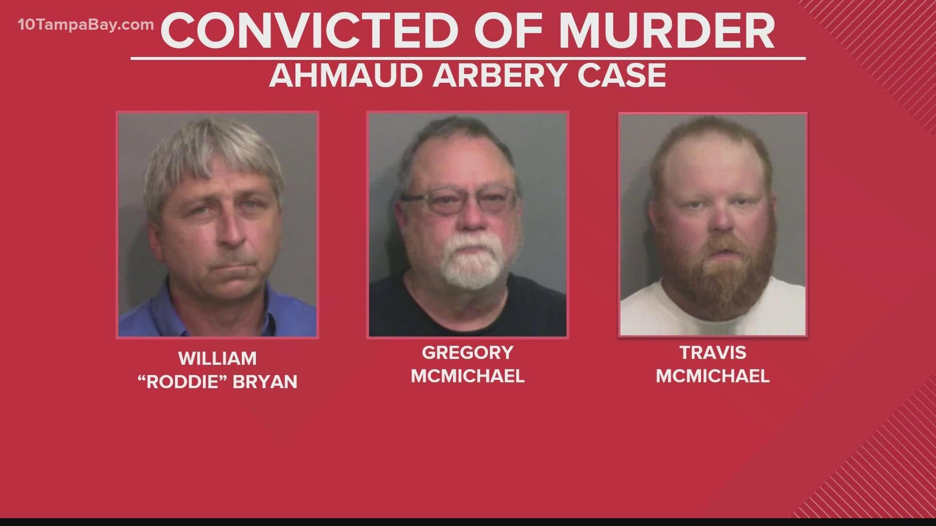 Travis McMichael, his father Gregory McMichael and William "Roddie" Bryan, who recorded the video, were all charged with murder in Arbery's death.