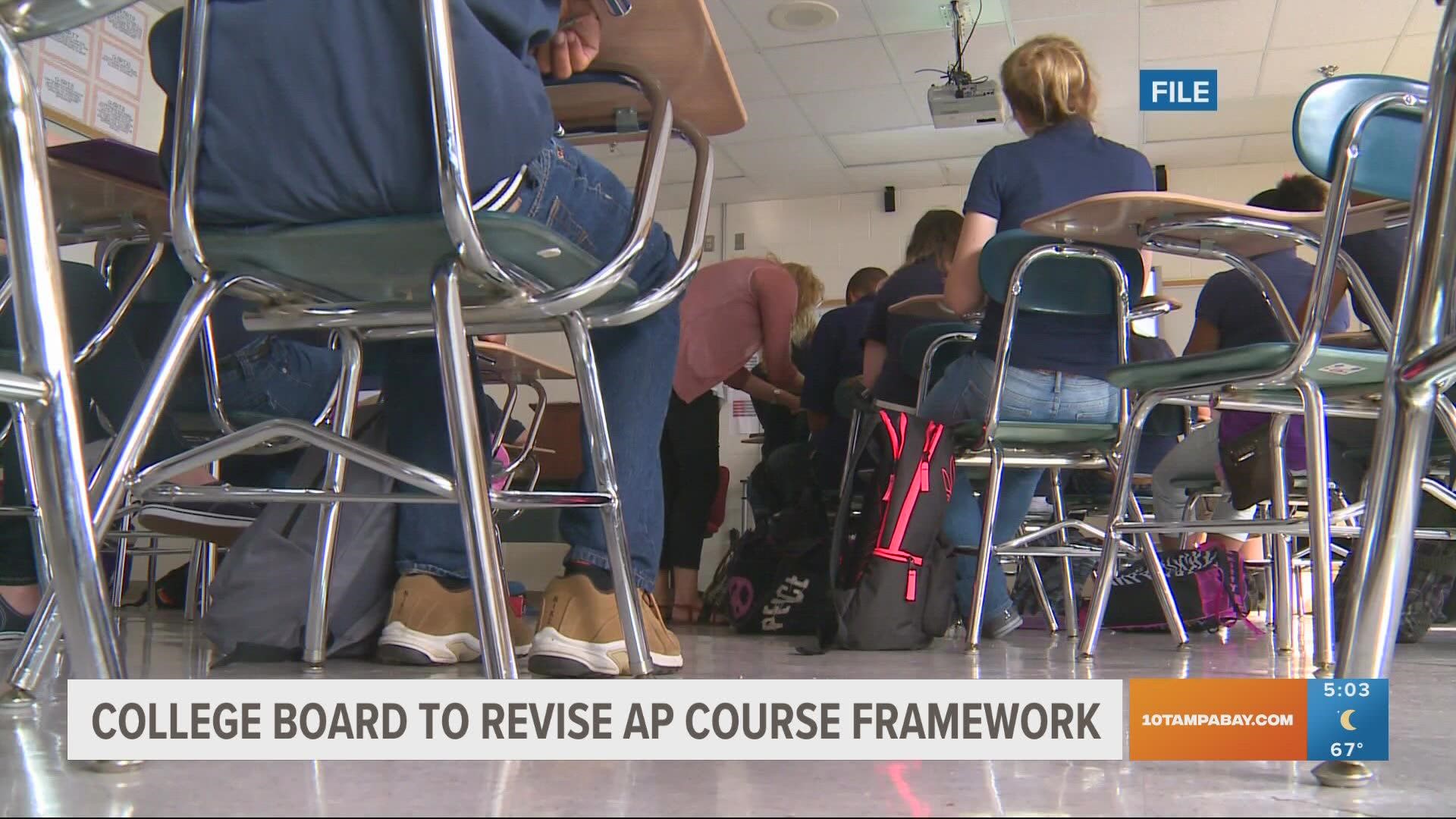 The Florida Department of Education said it will not include Advanced Placement African American Studies courses in high schools across the state.